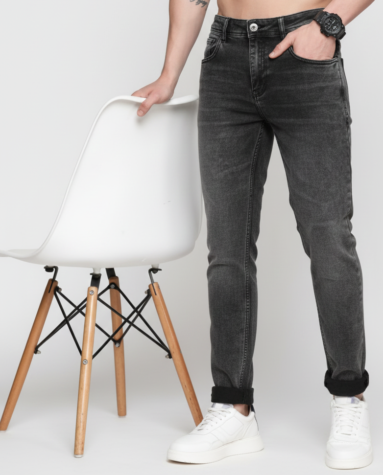 Men Skinny Fit Light Fade Stretchable Jeans